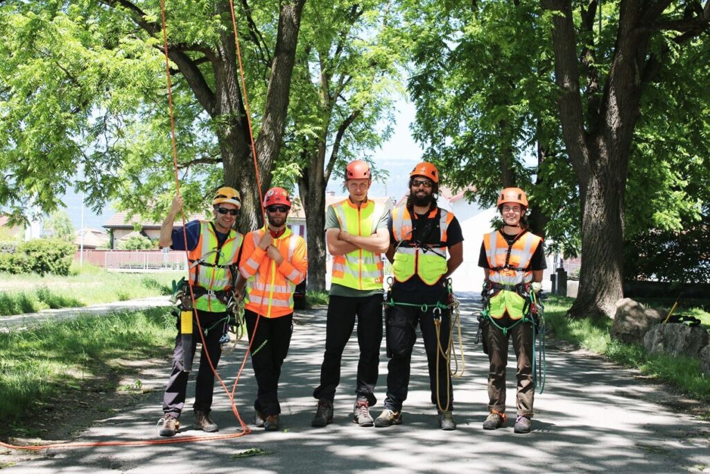 L’équipe sur un chantier